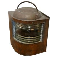 Well Weathered Ships Copper Navigation Light.