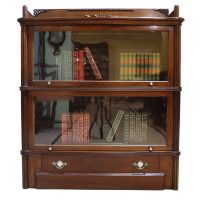 Wernicke Patent Elastic Bookcase with 2 Shelves and Drawer – Dated 1900