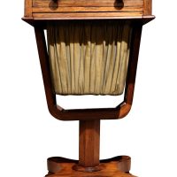 William IV Rosewood Pedestal Sewing Table, Circa 1830