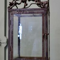 Wrought Iron French Arts and Crafts Hall Lantern