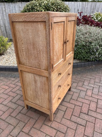 Heals Limed Oak Tallboy - Image 8