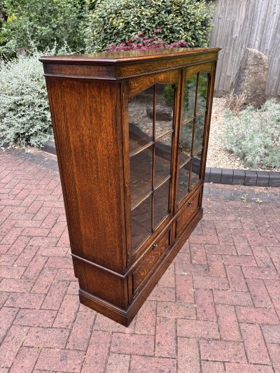 Early 20th Century Oak Glazed Bookcase - Image 5