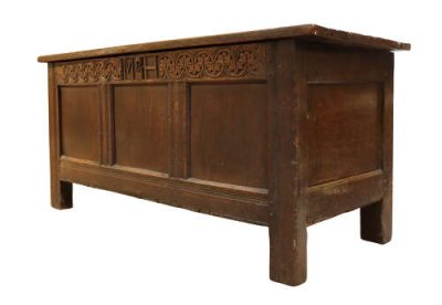 17thc Oak Coffer - Image 2