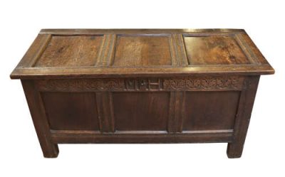 17thc Oak Coffer - Image 4