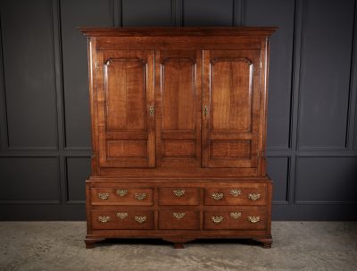 18th Century Oak Housekeepers Cupboard - Image 2