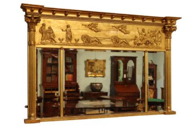 18thc Gilt Overmantel Mirror - Image 2