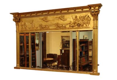 18thc Gilt Overmantel Mirror - Image 3