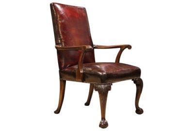 18thc Library Desk Chair - Image 4