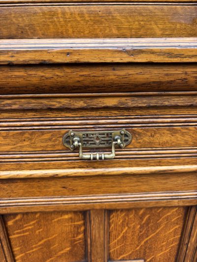 Arts & Crafts Oak Bookcase - Image 7
