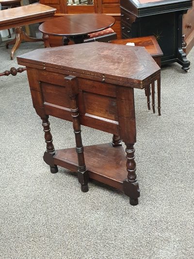Antique Oak Credence Table - Image 8