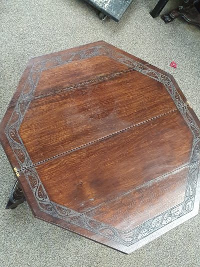 Antique Oak Credence Table - Image 7