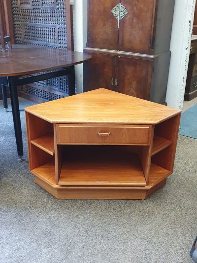 Retro Teak Corner TV Stand - Image 6