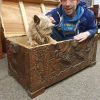 Good Antique Chinese Camphor Wood Chest - Image 9