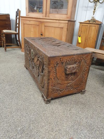 Good Antique Chinese Camphor Wood Chest - Image 2
