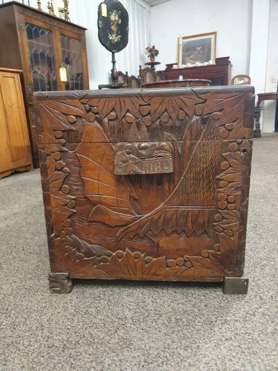 Good Antique Chinese Camphor Wood Chest - Image 7
