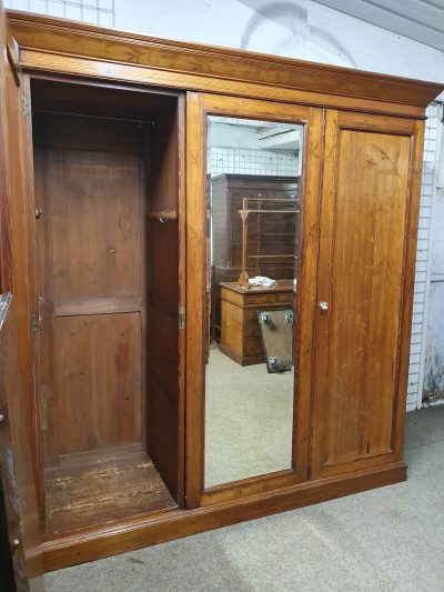 Antique Howard & Son's Pine Wardrobe - Image 6