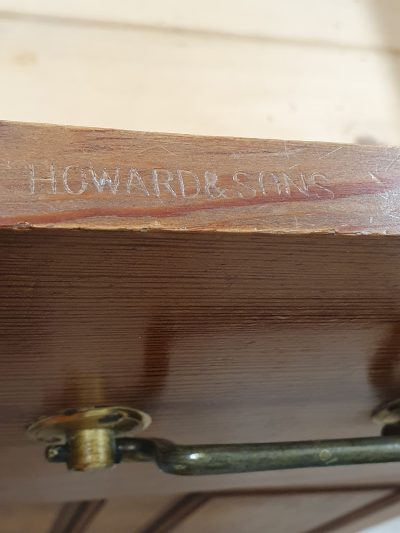 Antique Howard & Son's Pine Wardrobe - Image 12