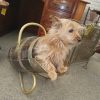 Antique Brass Bound Barrel Coal Scuttle - Image 6