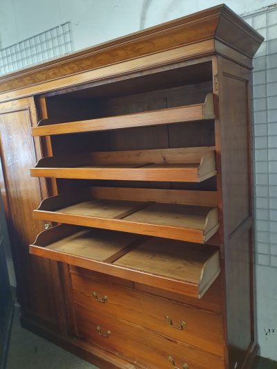 Antique Howard & Son's Pine Wardrobe - Image 5