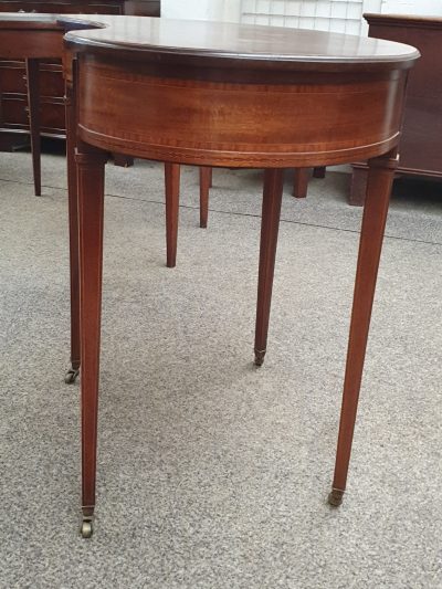 Good Antique Inlaid Kidney  Side Table - Image 3