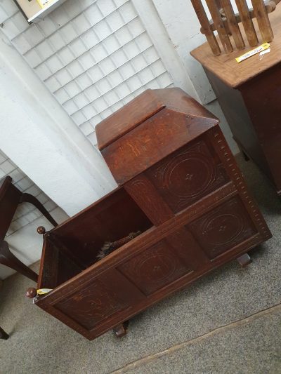 Antique Baby Rocking Cradle Cot Bed - Image 2