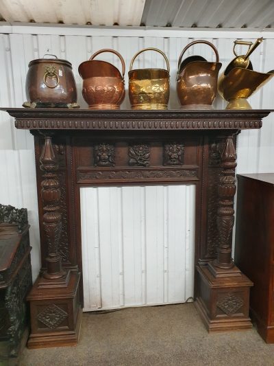 Good Large Antique Fire Surround - Image 5
