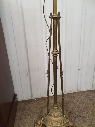 Antique Brass & Copper Adjustable Standard Lamp - Image 5