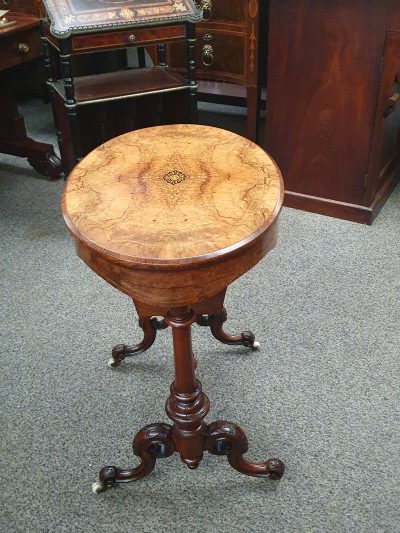 Good Antique Victorian Work Table - Image 2