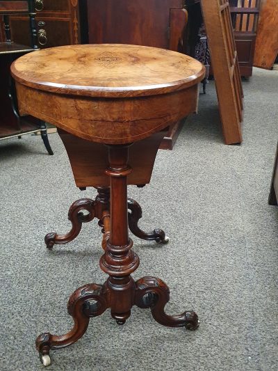 Good Antique Victorian Work Table - Image 8