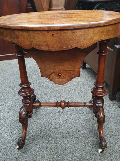 Good Antique Victorian Work Table - Image 3
