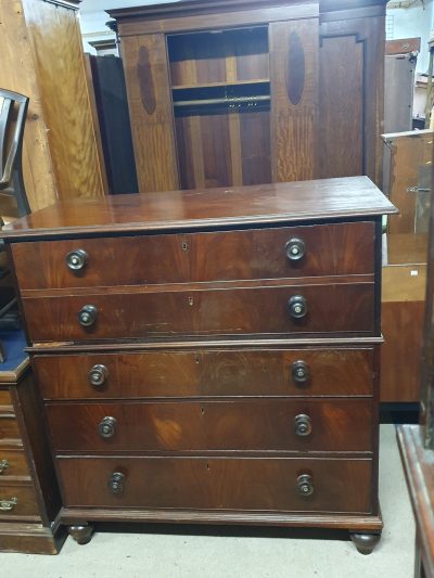 Antique Victorian Secretaire Desk Chest - Image 6