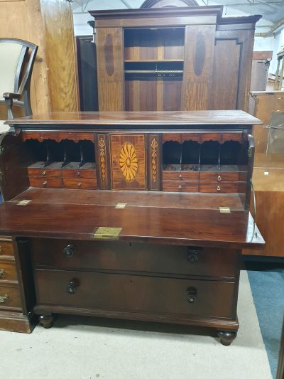 Antique Victorian Secretaire Desk Chest - Image 5
