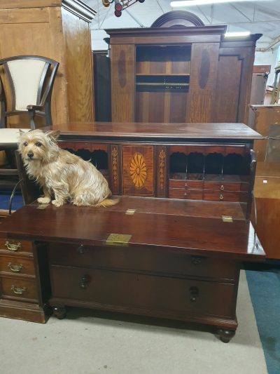 Antique Victorian Secretaire Desk Chest - Image 9