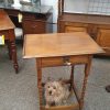Small Antique Edwardian Oak Table - Image 5
