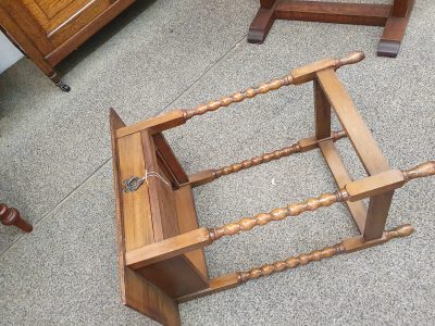 Small Antique Edwardian Oak Table - Image 6