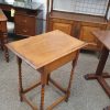 Small Antique Edwardian Oak Table - Image 4
