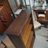 Tall Vintage Oak Open Front Bookcase - Image 3