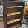 Tall Vintage Oak Open Front Bookcase - Image 6