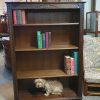 Tall Vintage Oak Open Front Bookcase - Image 2