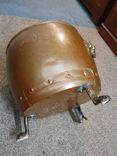 Antique Arts & Crafts Log Bin Jardiniere - Image 4