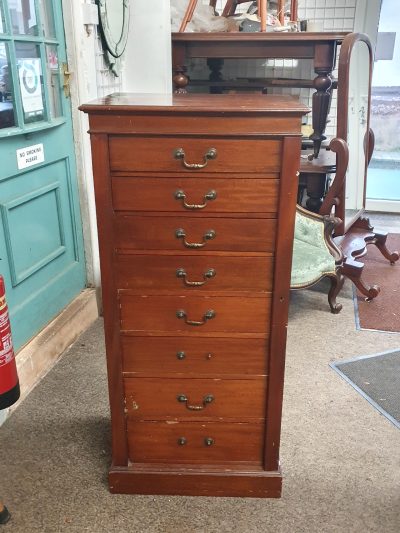 Antique Wellington Chest of Drawers - Image 10
