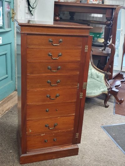 Antique Wellington Chest of Drawers - Image 7