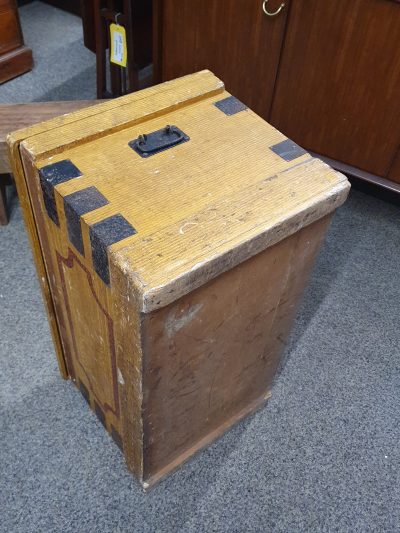 Small Antique Victorian Pine Chest Table - Image 2