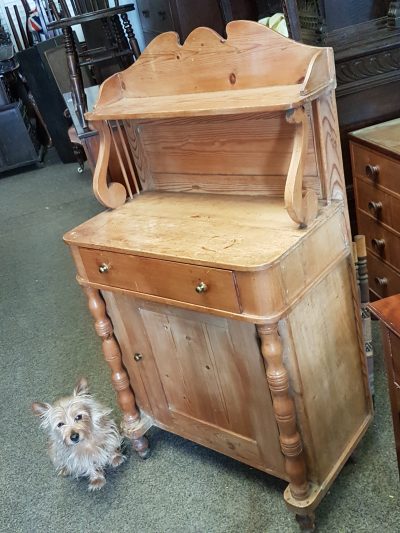Small Antique Victorian Pine Side Cabinet - Image 6
