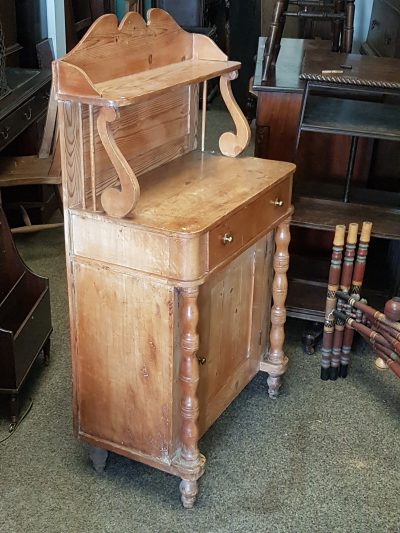 Small Antique Victorian Pine Side Cabinet - Image 5