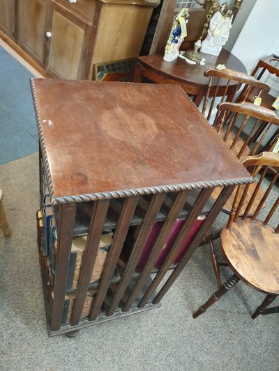 Antique Revolving Bookcase - Image 5