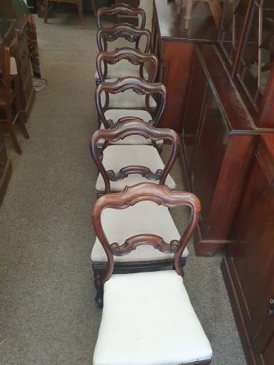 Antique Victorian Set of 6 Dining Chairs - Image 4