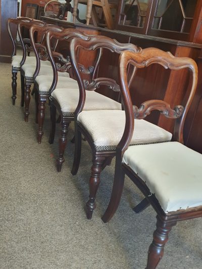 Antique Victorian Set of 6 Dining Chairs - Image 7