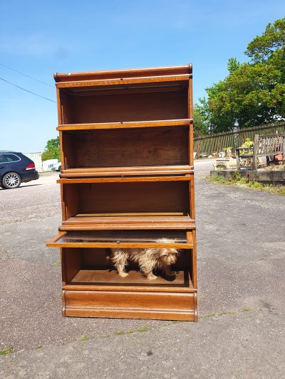 Antique Edwardian Globe Wernick Stacking Bookcase - Image 12