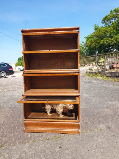 Antique Edwardian Globe Wernick Stacking Bookcase - Image 11